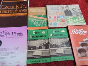 lot 59 image: MUSIC BOOKS -  PRAISE, CHOIR ARRANGEMENTS, DAWNING OF JOY, CITY OF GOD & MORE