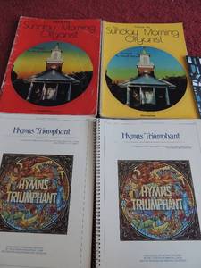 lot 75 image: MUSIC BOOKS - SHEET MUSIC  SUNDAY MORNING ORGANIST  HYMNS TRIUMPHANT, HYMNS & PRELUDES