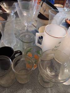 lot 98 image: MUGS, CUPS, INSULATED MUGS, BOWLS, GLASSES AND MORE