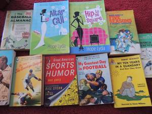 lot 153 image: BOOKS -  5 REASONS OF BASEBALL   ALTER CALL   HIP TO BE SQUARE  GREATEST DAY IN FOOTBALL  TENNIS   & MORE   15 PLUS BOOKS