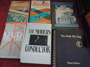 lot 154 image: MUSIC BOOKS - SHEET MUSIC   FAITH WE SING  OLD TRUTHS   MODERN CONDUCTOR   FAVORITES 1, 2 & 3
