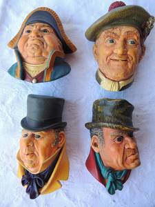 lot 85 image: BOSSONS HEAD ENGLAND - MR BUMBLE 1969 5.25  BILL SIKES 1964  6 MR. MICAWBER 1964 6.5  JOCK 1969 6