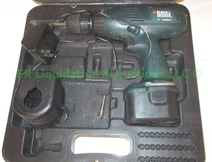 lot 15 image: Black & Decker cordless drill kit