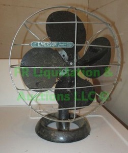 lot 57 image: Vintage mid century Emerson type 2650-K circulation fan (no power cord)