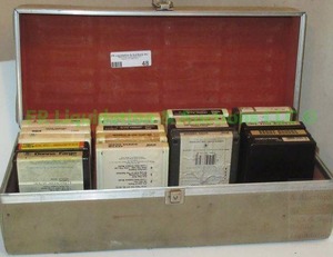 lot 48 image: Retro 8 track tapes including Elvis Presley, Johnny Cash and more