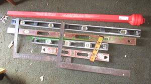 lot 42 image: Craftsman 4ft level with storage case and more as shown