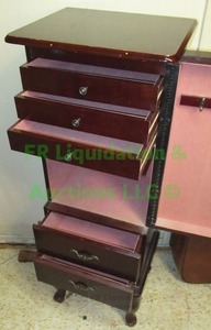 lot 240 image: Jewelry armoire 14 x 9 x 39