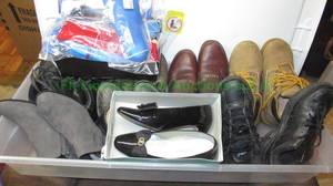 lot 201 image: Mens and womens shoes and insole inserts