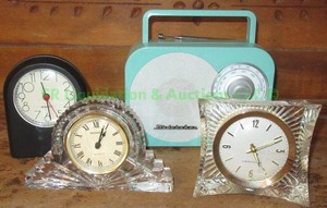 lot 167 image: Desk clocks including Westclox, Shannon and more