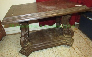 lot 168 image: Retro rolling accent table 18 x 27 x 18
