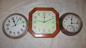 lot 210 image: Accurite and Sterling & Noble Wall clocks