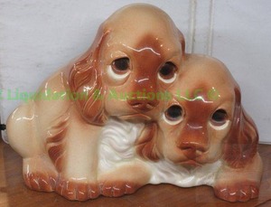 lot 211 image: Vintage 1956 Claes Dog  Cocker Spaniel TV Lamp