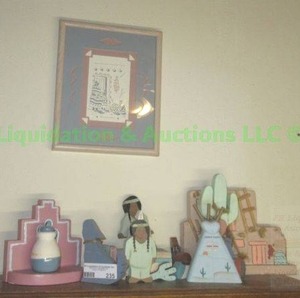 lot 235 image: Native American theme collectibles