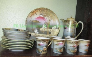 lot 120 image: Vintage Post war Japan tea serving set hand painted
