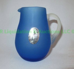 lot 131 image: Pilgrims hand blown glass creamer pitcher