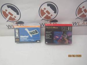 lot 24 image: LINKSYS 10100 ETHERAST PCI ADAPTER DESKTOP COMPUTER INTERNET  MAXTOR 131MB PCMCIA HARD DRIVE