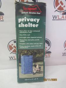 lot 71 image: TEX SPORT PRIVACY SHELTER NEW IN BOX