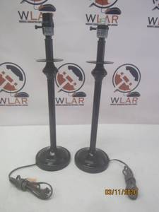lot 78 image: 2 BROWN TABLE LAMPS ETL 1547-002