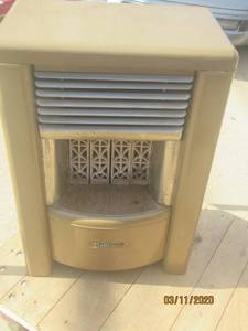 lot 80 image: VINTAGE DEARBORN GAS ROOM HEATER DRC-200 18X10.5X26TALL