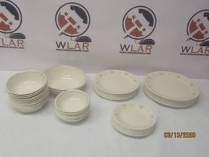 lot 97 image: 59 PC CORELLE BY CORNING DINNERWARE (FOREVER YOUR)