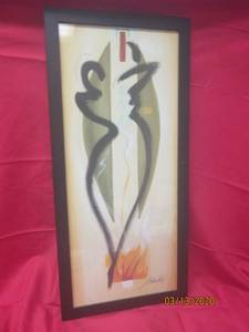 lot 115 image: NMW GOCKEL 2 FORCE OF NATURE 27.5X11.75 BLACK FRAME SIGNED BY ARTIST&nbsp