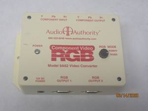 lot 120 image: AUDIO AUTHORITY 9A62 COMPONENT VIDEO RGB VIDEO CONVERTER
