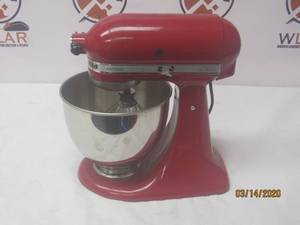 lot 150 image: RED KITCHEN AID ARTISAN&nbsp