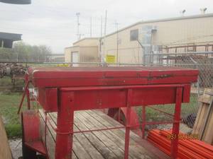lot 113 image: 6X10 TRAILER WITH TOOLBOX WILL NEED TIRES