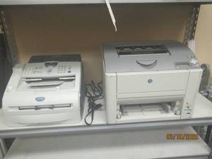 lot 289 image: KONICA MINOLTA COLOR 24300 AND BROTHER INTELLIFAX 2820