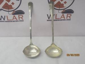lot 306 image: TOTAL OF 2 ITALY SILVER PLATED LADLE&nbsp