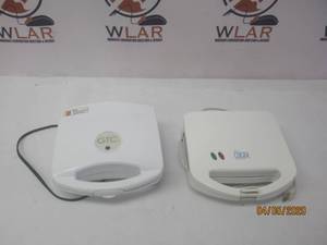 lot 352 image: GTC WAFFLE MAKER SW-035A&nbsp &amp ELITE CUISINE BY MAXI-MATIC SANDWICH MAKER ESM-9002K