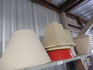 lot 10 image: LAMP SHADES VARIOUS SHAPES AND SIZES