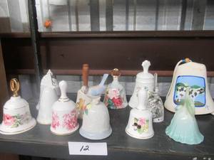 lot 12 image: ENGLISH FINE BONE CHINA BELL COLLECTION INCLUDING EXQUISITE PIECES BY AYNSLEY, COALPORT, SPODE AND THE DANBURY MINT
