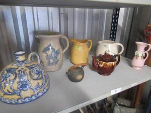 lot 37 image: VERY NICE PITCHER AND TEA POT COLLECTION