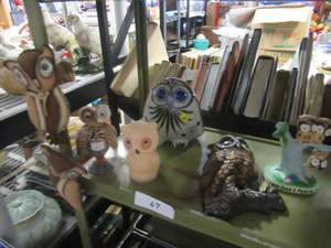 lot 67 image: DECORATIVE OWL COLLECTION