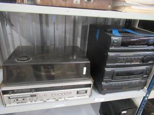 lot 102 image: SONY HOME HI-FI STEREO SYSTEM WITH CD CASSETTE AND RECORD PLAYERS AND MORE VIDEO CASSETTE PLAYER