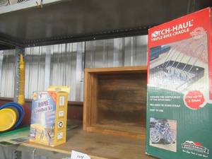 lot 104 image: HOME TOOLBOX KIT  HITCH - HAUL BIKE CRADLE AND MORE