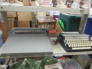 lot 161 image: BRIOTHER CORRECTRONIC GX-6000 ELECTRIC TYPEWRITER AND SPERRY-RAND MODEL# 666 TYPEWRITER BOTH IN EXCELLENT CONDITION WITH RIBBONS