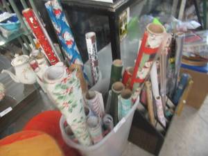 lot 196 image: CHRISTMAS GIFT WRAPPING PAPER