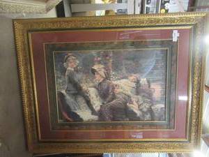 lot 210 image: WINDSOR FRAMED ART PRINT THE GARDEN  47 X 35