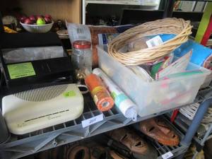 lot 235 image: DESIGN CONCEPTS LAMINATOR AND GENEROUS QUANTITY OF CRAFTING SUPPLIES