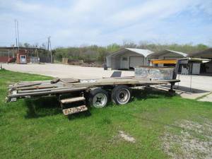 lot 276 image: 25 FOOT GOOSE NECK 5TH WHEEL TRAILER