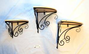 lot 11 image: 3 Corner Shelves