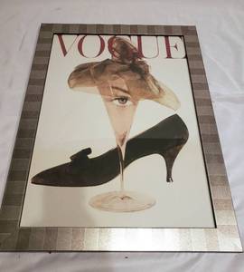 lot 45 image: Framed Vogue Print