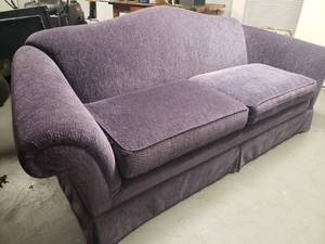 lot 164 image: Purple Sofa  Good Condtion