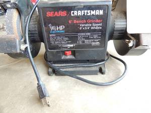 lot 160 image: CRAFTSMAN 6 BENCH GRIDER 14HP