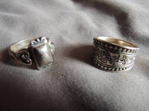 lot 180 image: BRIGHTON SILVER RINGS -  QTY 2,  MARKED 925  WT. 12 GMS