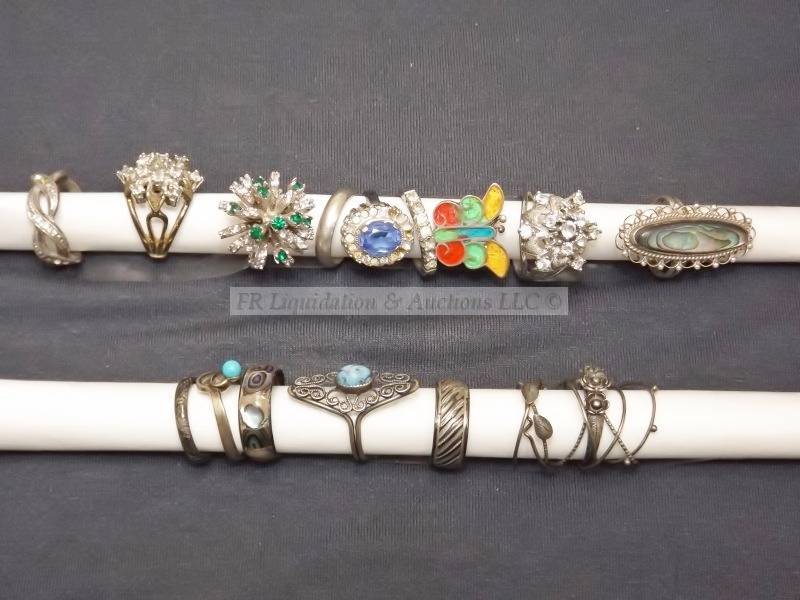 lot 56 image: Sterling Silver,925,silver,jewelry,military, cufflinks, cuff links, pin, wings, mens