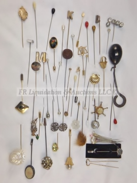 lot 102 image: Stick Pins, Hat, Pin, jewelry