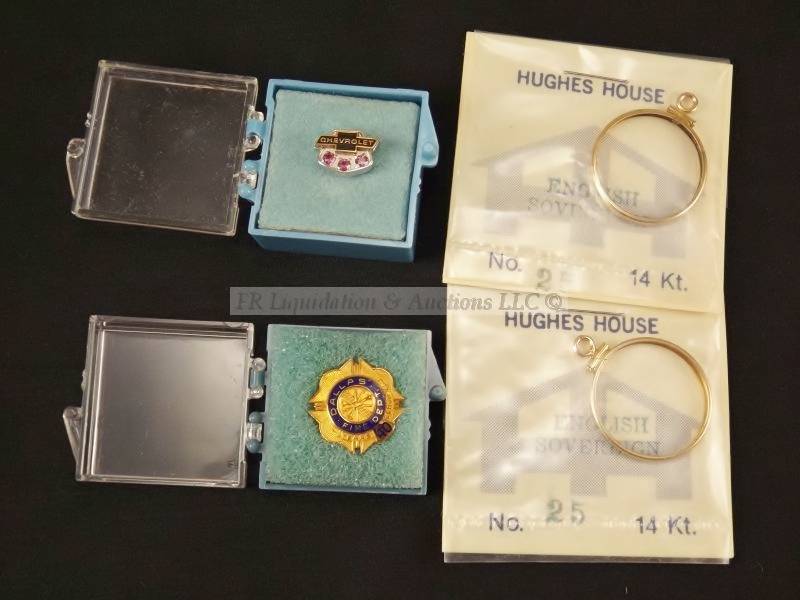 lot 128 image: Gold 10K, 12K, 14K, 18k